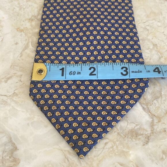 Hermès 100% Silk Tie “Snails” - Picture 12 of 12